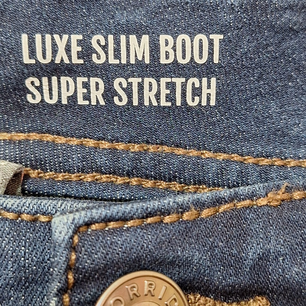 Torrid Luxe Slim Boot Super Stretch Jeans Dark Wash Blue Plus Size Denim - Picture 9 of 13